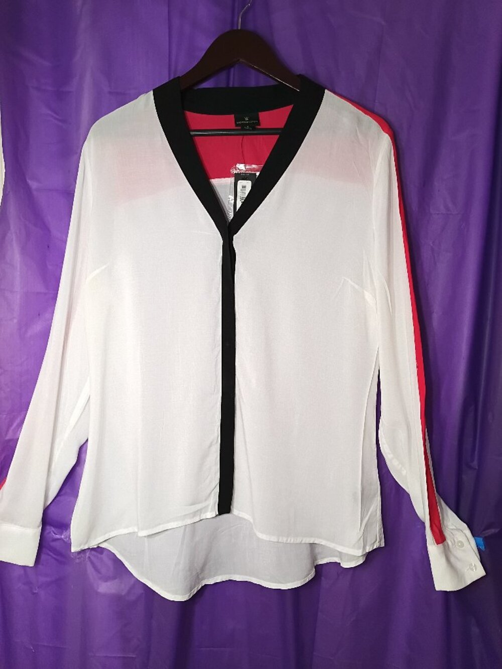 Worthington Women's Long Sleeve Blouse Size Large